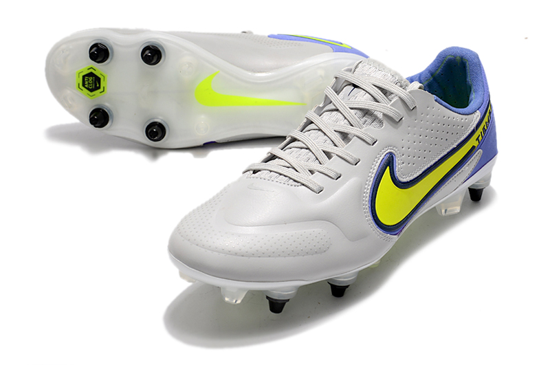 Nike Tiempo Legend 9 Elite SG PRO AC Grey Fog Volt Sapphire: Superior Performance for Footballers Nike Tiempo Legend 9 Elite SG PRO AC Grey Fog Volt Sapphire: Superior Performance for Footballers