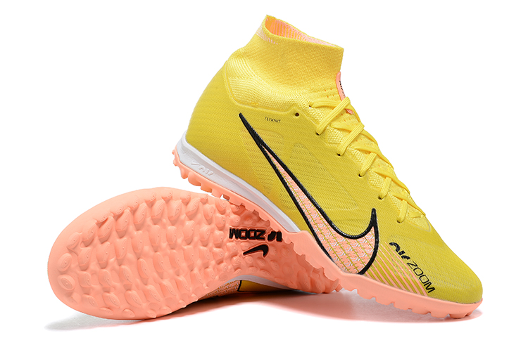 Nike Air Zoom Mercurial Superfly 9 Lucent Elite Firm Ground Cleats - Yellow Strike Sunset Glow Barely Grape Nike Air Zoom Mercurial Superfly 9 Lucent Elite Firm Ground Cleats - Yellow Strike Sunset Glow Barely Grape