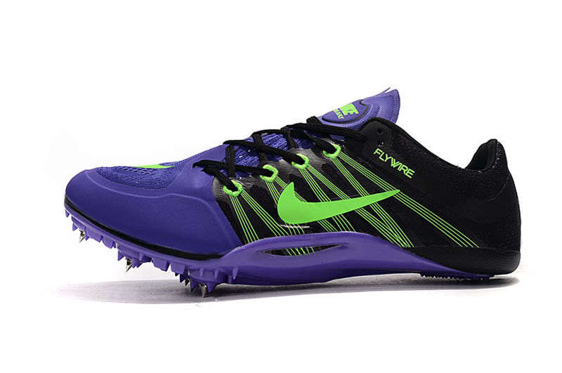 Nike Zoom Ja Fly 2 Black Green Purple - Lightweight Sprint Spikes Nike Zoom Ja Fly 2 Black Green Purple - Lightweight Sprint Spikes