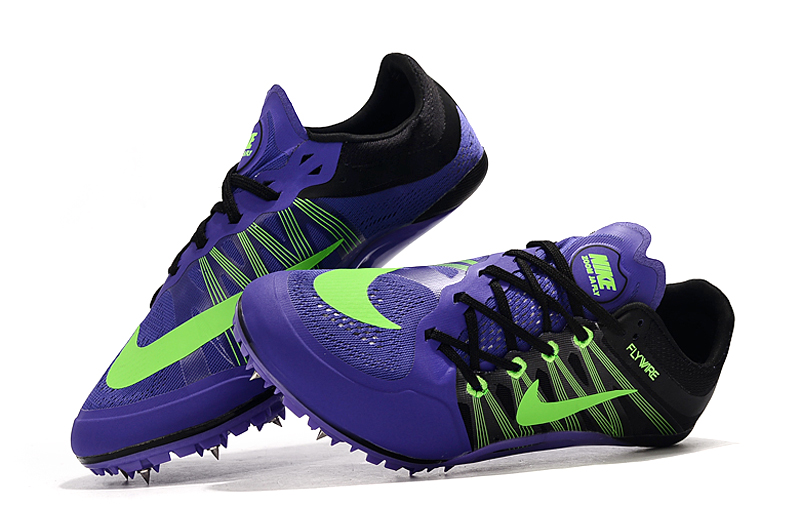 Nike Zoom Ja Fly 2 Black Green Purple - Lightweight Sprint Spikes Nike Zoom Ja Fly 2 Black Green Purple - Lightweight Sprint Spikes