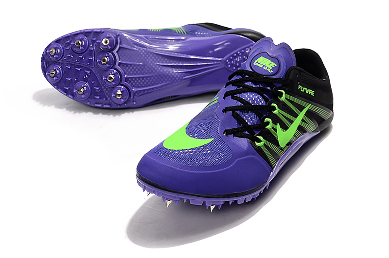Nike Zoom Ja Fly 2 Black Green Purple - Lightweight Sprint Spikes Nike Zoom Ja Fly 2 Black Green Purple - Lightweight Sprint Spikes