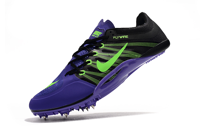 Nike Zoom Ja Fly 2 Black Green Purple - Lightweight Sprint Spikes Nike Zoom Ja Fly 2 Black Green Purple - Lightweight Sprint Spikes