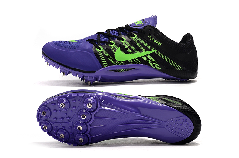 Nike Zoom Ja Fly 2 Black Green Purple - Lightweight Sprint Spikes Nike Zoom Ja Fly 2 Black Green Purple - Lightweight Sprint Spikes