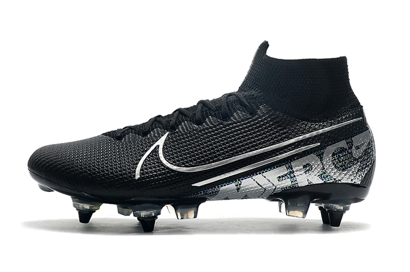 Nike Mercurial Superfly 7 Elite SG-PRO AC High Silver Black Green Football Boots Nike Mercurial Superfly 7 Elite SG-PRO AC High Silver Black Green Football Boots
