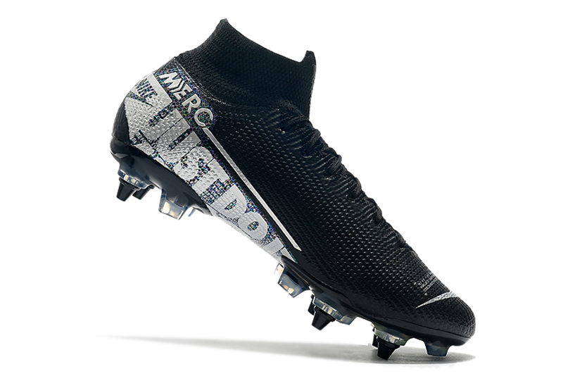 Nike Mercurial Superfly 7 Elite SG-PRO AC High Silver Black Green Football Boots Nike Mercurial Superfly 7 Elite SG-PRO AC High Silver Black Green Football Boots