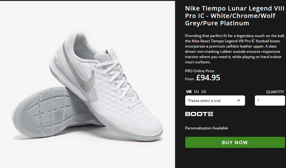 Nike Tiempo Legend 8 Academy IC - White & Chrome | AT6099-100 Nike Tiempo Legend 8 Academy IC - White & Chrome | AT6099-100