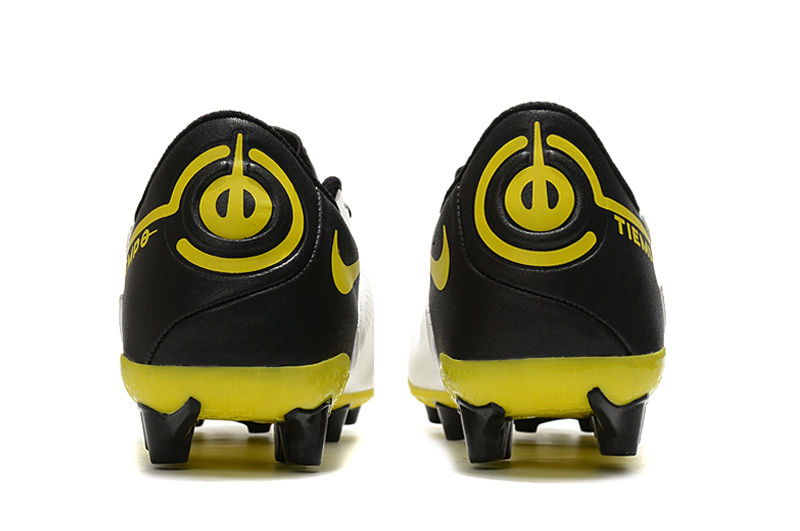 Nike Tiempo Legend 9 Academy AG - White Dark Smoke Grey Black Yellow Football Boots - Premium Quality for Optimal Performance Nike Tiempo Legend 9 Academy AG - White Dark Smoke Grey Black Yellow Football Boots - Premium Quality for Optimal Performance