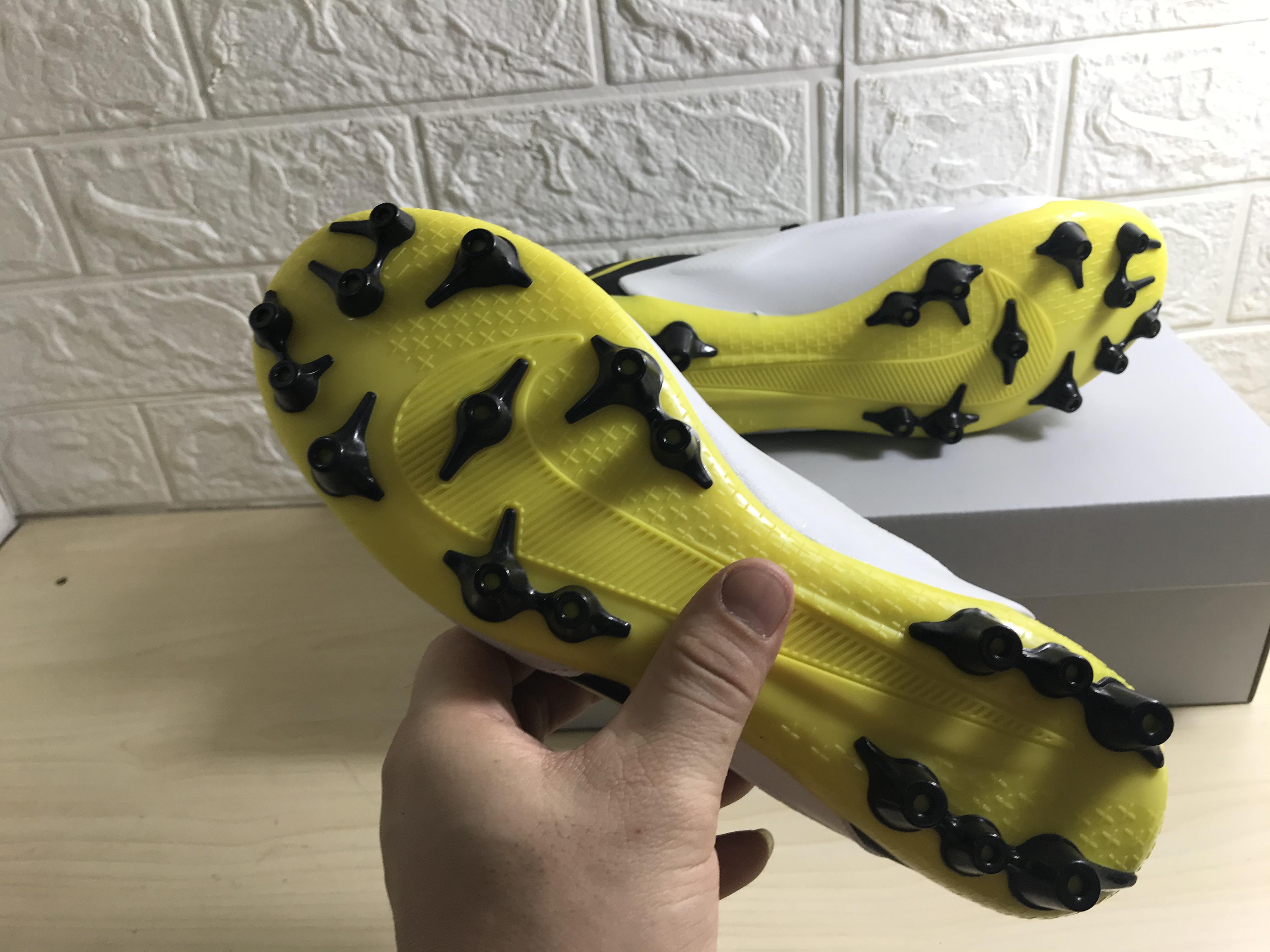 Nike Tiempo Legend 9 Academy AG - White Dark Smoke Grey Black Yellow Football Boots - Premium Quality for Optimal Performance Nike Tiempo Legend 9 Academy AG - White Dark Smoke Grey Black Yellow Football Boots - Premium Quality for Optimal Performance