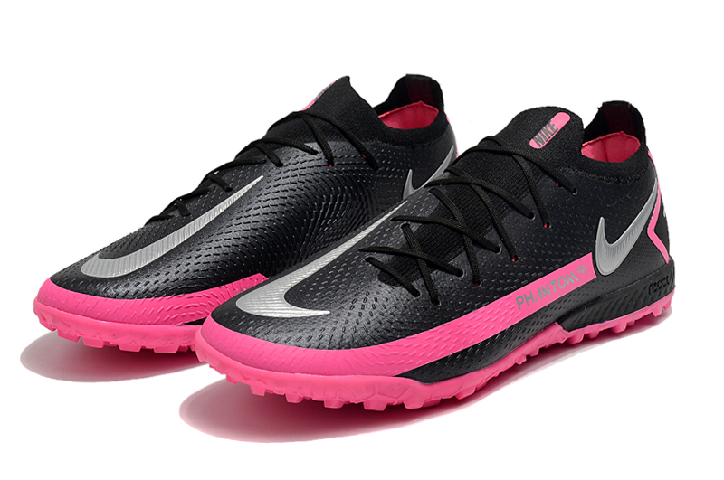 Nike Phantom GT Elite TF - Black/Silver/Peach Football Boots Nike Phantom GT Elite TF - Black/Silver/Peach Football Boots