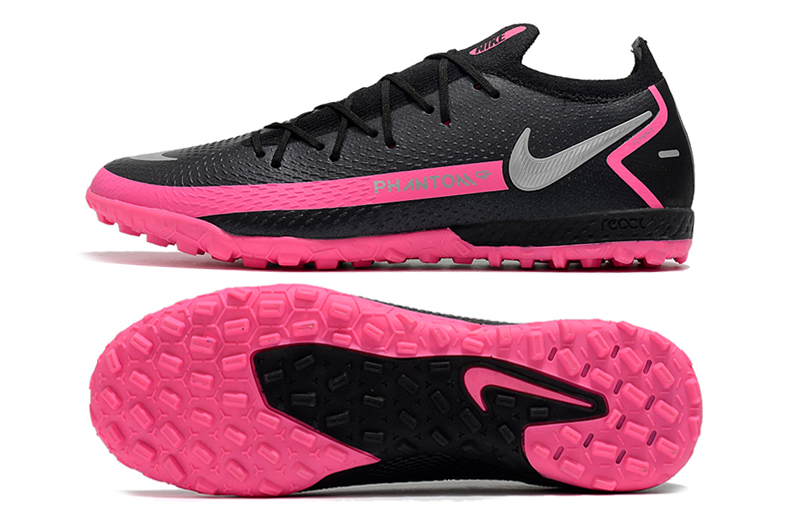 Nike Phantom GT Elite TF - Black/Silver/Peach Football Boots Nike Phantom GT Elite TF - Black/Silver/Peach Football Boots