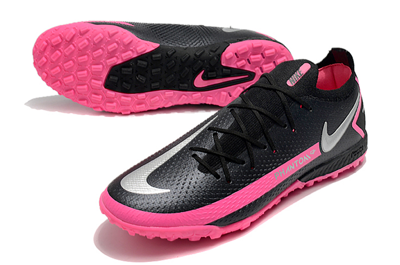 Nike Phantom GT Elite TF - Black/Silver/Peach Football Boots Nike Phantom GT Elite TF - Black/Silver/Peach Football Boots
