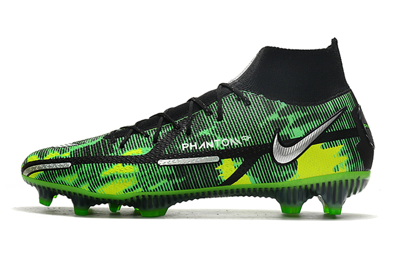 Nike Phantom GT2 Elite Dynamic Fit FG Soccer Shoes Black Green - Premium Performance on the Pitch Nike Phantom GT2 Elite Dynamic Fit FG Soccer Shoes Black Green - Premium Performance on the Pitch