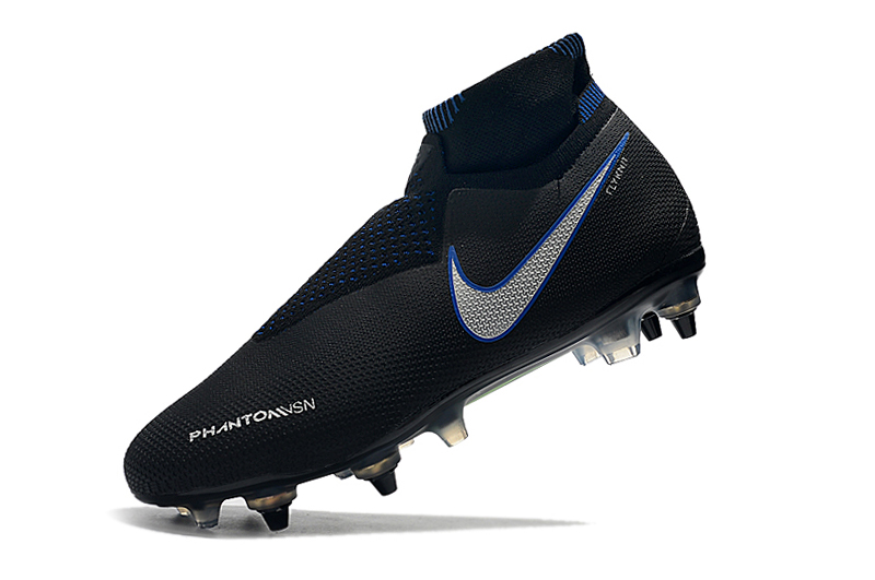 Nike Phantom Vision Elite DF SG-Pro Anti-Clog - Black Blue Silver: Ultimate Football Boots Nike Phantom Vision Elite DF SG-Pro Anti-Clog - Black Blue Silver: Ultimate Football Boots