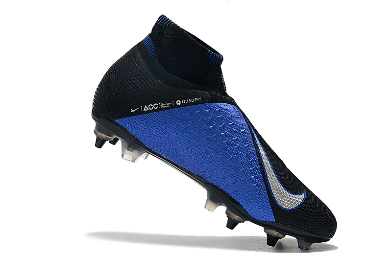 Nike Phantom Vision Elite DF SG-Pro Anti-Clog - Black Blue Silver: Ultimate Football Boots Nike Phantom Vision Elite DF SG-Pro Anti-Clog - Black Blue Silver: Ultimate Football Boots