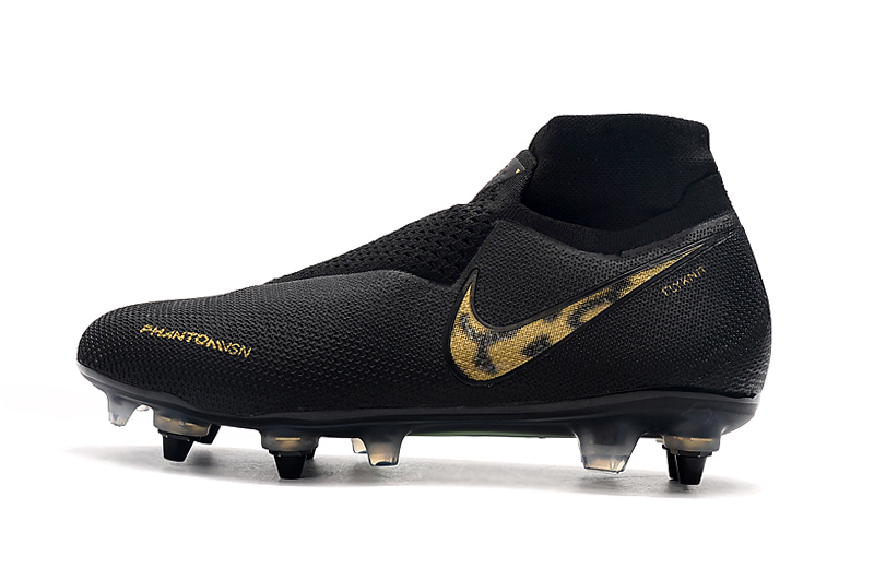 Nike Phantom Vision Elite DF SG-PRO Anti-Clog Black Lux - Black Metallic Vivid Gold: Premier SG Football Boots Nike Phantom Vision Elite DF SG-PRO Anti-Clog Black Lux - Black Metallic Vivid Gold: Premier SG Football Boots