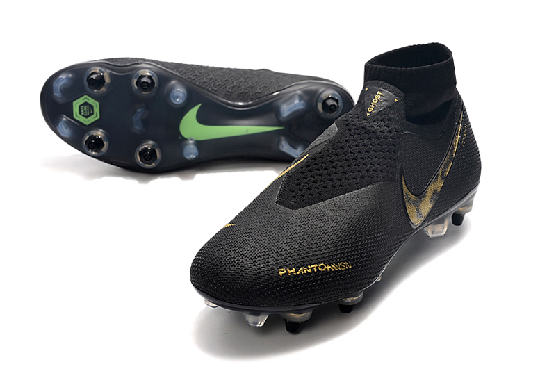 Nike Phantom Vision Elite DF SG-PRO Anti-Clog Black Lux - Black Metallic Vivid Gold: Premier SG Football Boots Nike Phantom Vision Elite DF SG-PRO Anti-Clog Black Lux - Black Metallic Vivid Gold: Premier SG Football Boots