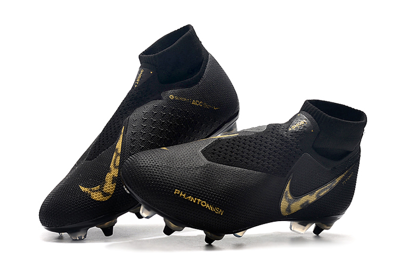 Nike Phantom Vision Elite DF SG-PRO Anti-Clog Black Lux - Black Metallic Vivid Gold: Premier SG Football Boots Nike Phantom Vision Elite DF SG-PRO Anti-Clog Black Lux - Black Metallic Vivid Gold: Premier SG Football Boots