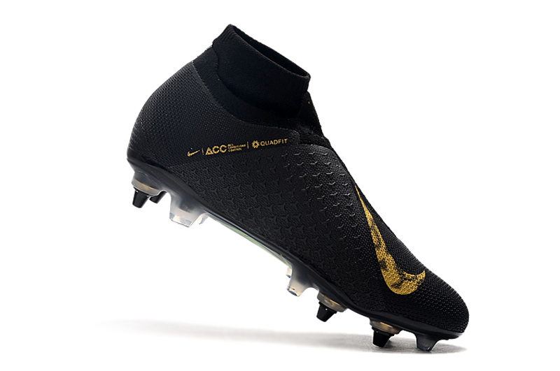 Nike Phantom Vision Elite DF SG-PRO Anti-Clog Black Lux - Black Metallic Vivid Gold: Premier SG Football Boots Nike Phantom Vision Elite DF SG-PRO Anti-Clog Black Lux - Black Metallic Vivid Gold: Premier SG Football Boots