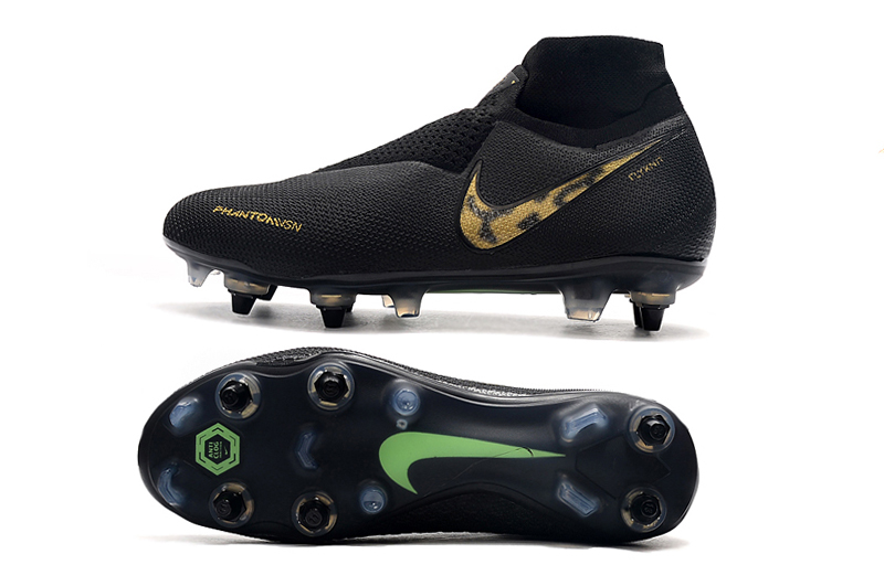 Nike Phantom Vision Elite DF SG-PRO Anti-Clog Black Lux - Black Metallic Vivid Gold: Premier SG Football Boots Nike Phantom Vision Elite DF SG-PRO Anti-Clog Black Lux - Black Metallic Vivid Gold: Premier SG Football Boots