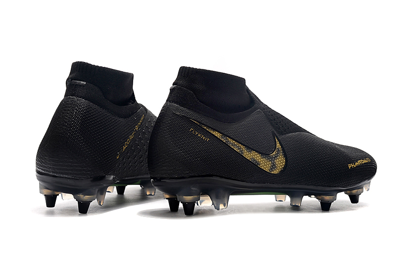 Nike Phantom Vision Elite DF SG-PRO Anti-Clog Black Lux - Black Metallic Vivid Gold: Premier SG Football Boots Nike Phantom Vision Elite DF SG-PRO Anti-Clog Black Lux - Black Metallic Vivid Gold: Premier SG Football Boots