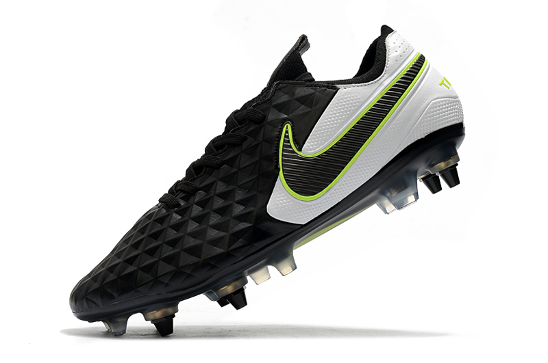 Nike Tiempo Legend 8 Elite SG Pro AC Black White Football Boots AT5900-007 Nike Tiempo Legend 8 Elite SG Pro AC Black White Football Boots AT5900-007