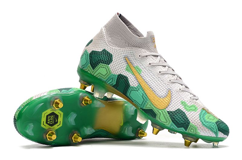 Nike Mercurial Superfly VII Elite SG-PRO AC Mbappe Vast Grey Gold Electro Green - Shop Now! Nike Mercurial Superfly VII Elite SG-PRO AC Mbappe Vast Grey Gold Electro Green - Shop Now!