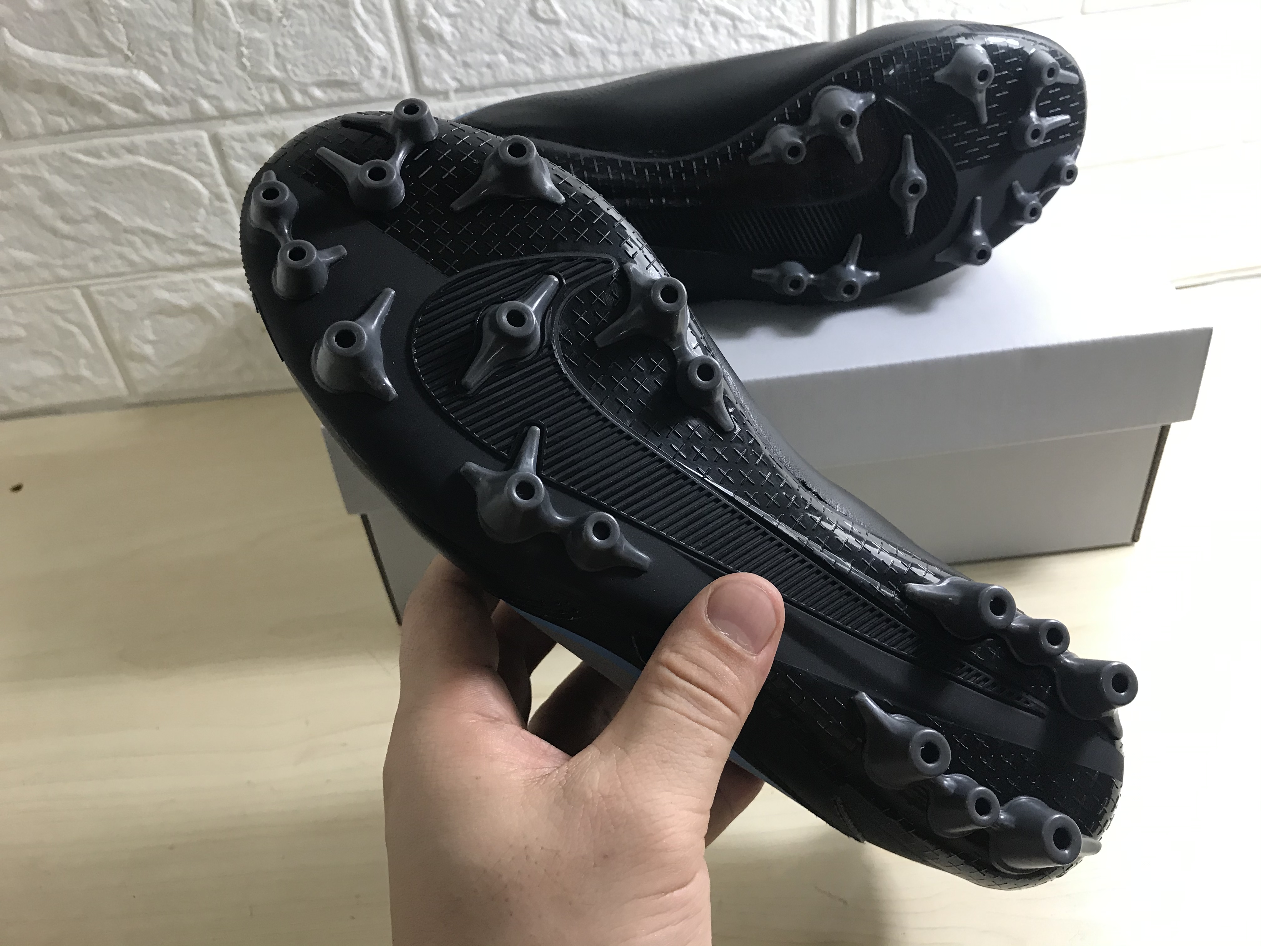 Nike Legend 9 Academy AG Black Blue Soccer Cleats - Premium Performance Footwear Nike Legend 9 Academy AG Black Blue Soccer Cleats - Premium Performance Footwear